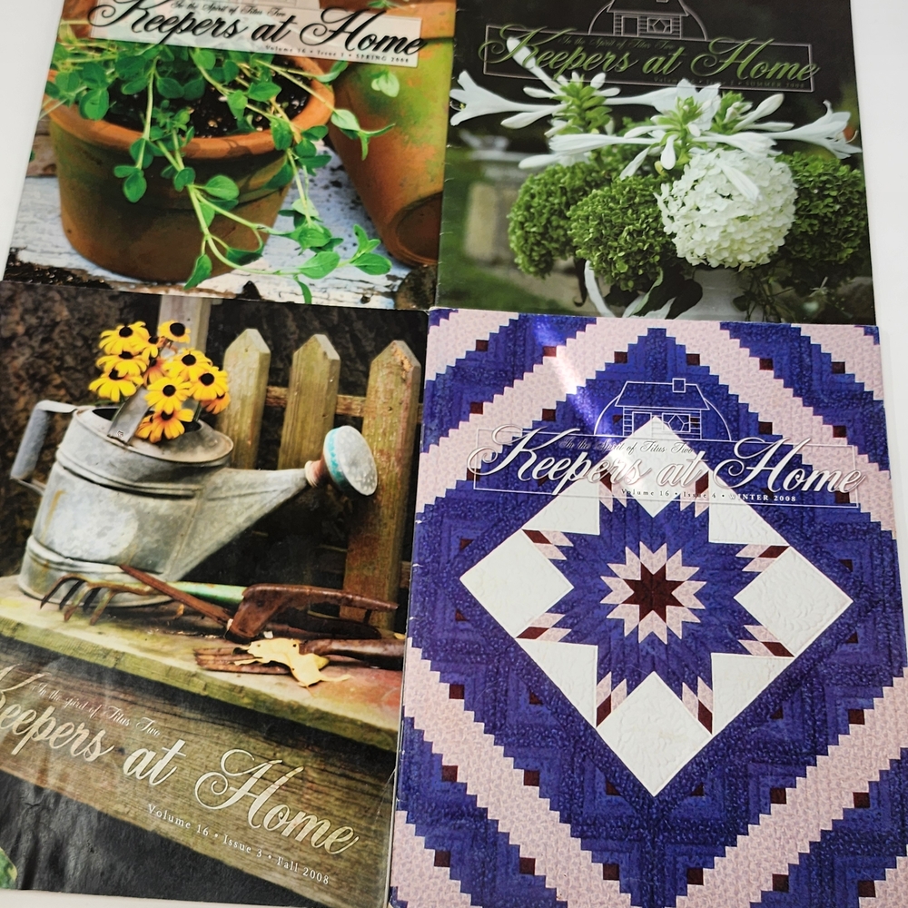 Keepers At Home Magazine 2008 Set Of 4